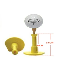 Low friction rubber TEE Golf tee rubber holder golf practice swing trainer Aids Accessory Precision Height Rubber Golf Tees