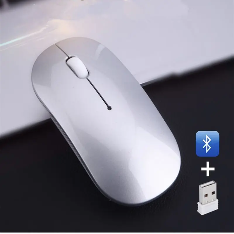 

X18 Wireless Mouse Bluetooth Mouse USB 2.4Ghz Optical Slient Buttons Portable Computer Mouse Gamer Mice For Laptop Notebook PC