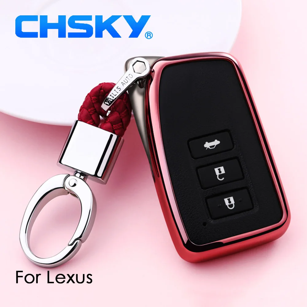 CHSKY автомобильный Стайлинг TPU чехол для ключей оболочка авто брелок Lexus NX GS RX IS ES GX