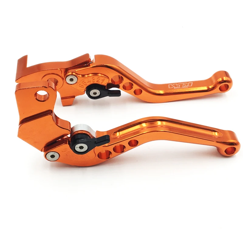 Shorty Clutch Brake Levers For KTM 390 Duke / RC390 2011 2016 Orange