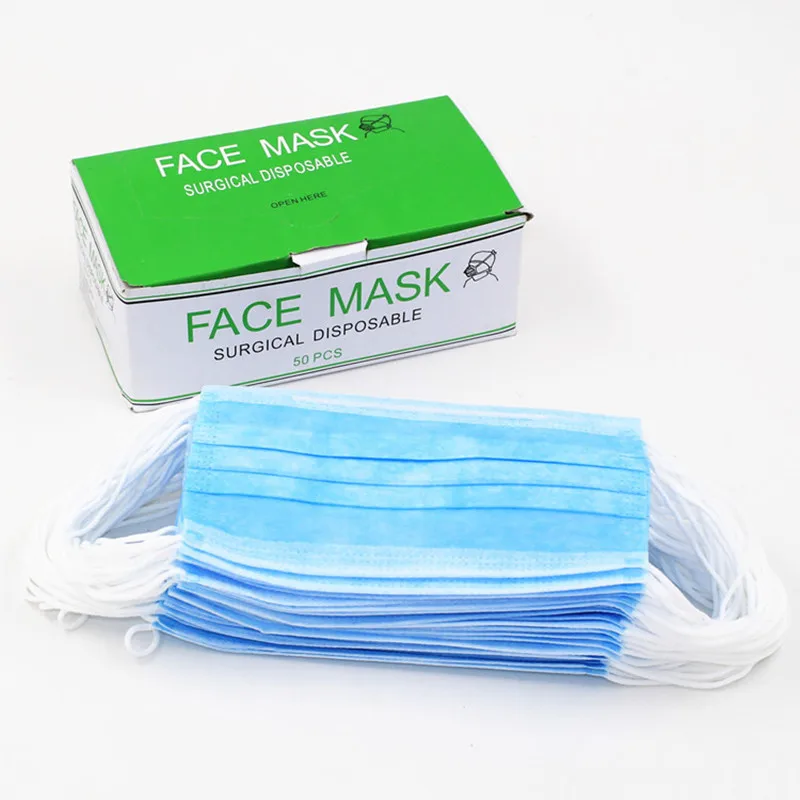 2 Boxes Wholesale Surgical Disposable Face Mask Three Layers Multi