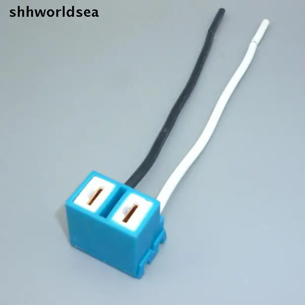 Shhworldsea 10 шт. 2 pin фар керамический изгиб H7 автомобильный держатель лампы, авто H7 патрон лампы, автомобиль, H7 разъем