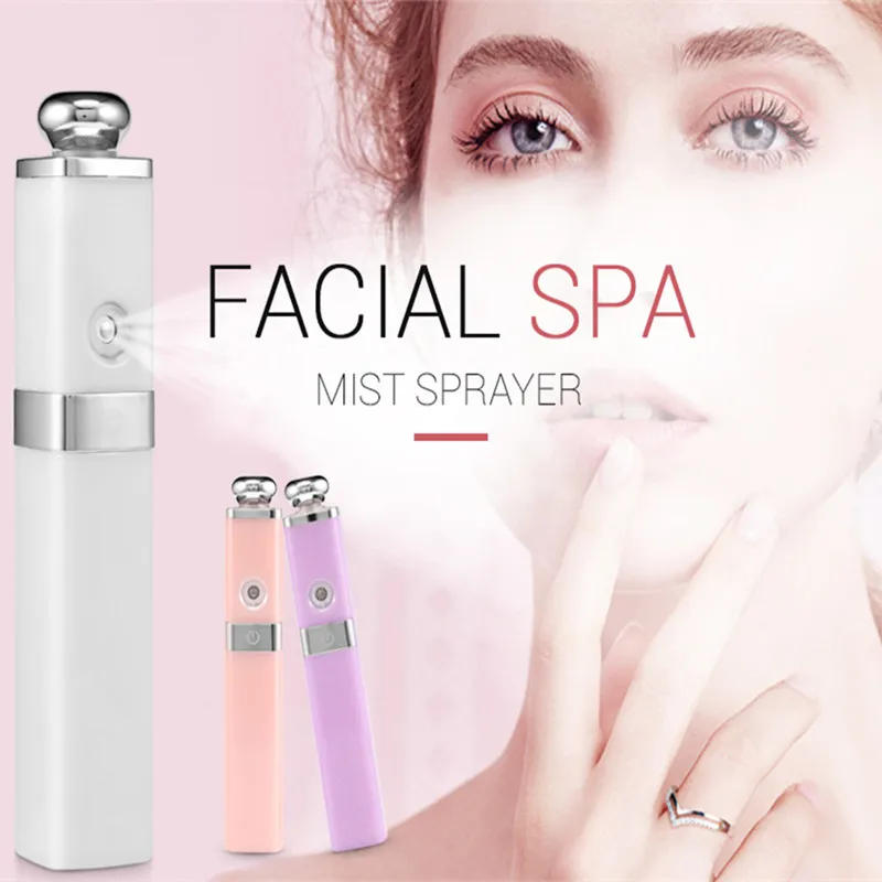 

Portable USB Nano Mist Sprayer Facial Nebulizer Steamer Moisturizing Machine Mini Face Spray for Face Skin Care Office Travel