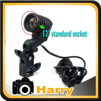 

Studio E27 AC Swivel Socket Adatper Light Stand Mount Umbrella Lamp Bulb Holder Single Light Holder