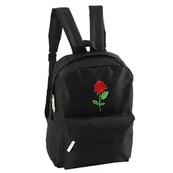 Для мужчин сердце холст рюкзак милые женщин Роза вышивка рюкзаки для подростков женщин's дорожные сумки и рюкзаки школьные ранцы