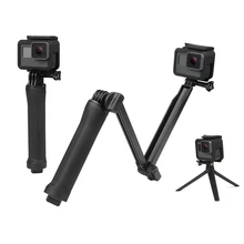 Монопод 3 Way сцепление монопод для селфи палка ручной стабилизатор для GoPro Hero 6 5 4 Session экшн-камеры Xiaomi Yi 4 K Sjcam Sj4000 Экшн-камера Eken H9 H9r экшн-камеры Go Pro Hero Аксессуары