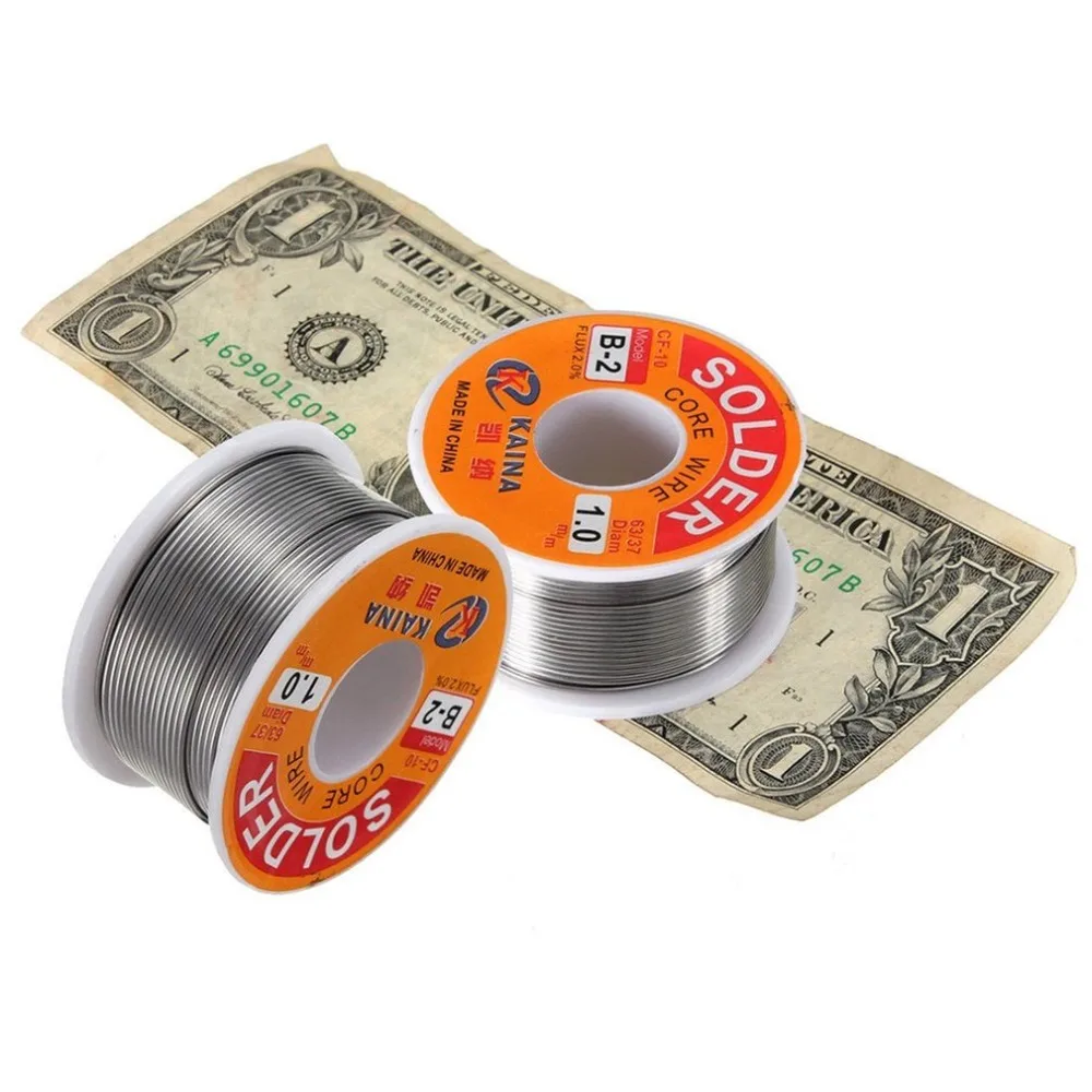 1mm Solder Wire Tin Lead Line Rosin Core Flux Desoldering Welding100g