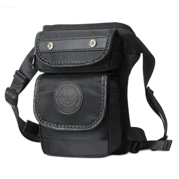 

Waterproof Oxford Drop Leg Bag Men Waist Fanny Pack Hip Small Messenger Shoulder Designer Motorcycle Rider Multi-purpose Bags