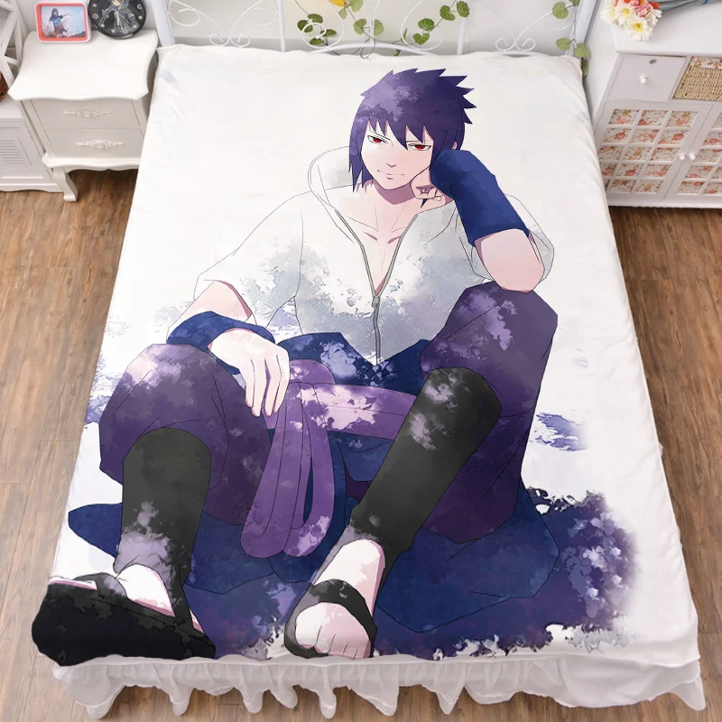 Аниме Наруто персонаж Хатаке Какаши Хюга Хината Узумаки Наруто постельное белье из молочного волокна и фланелевое одеяло летнее одеяло 150x200 см