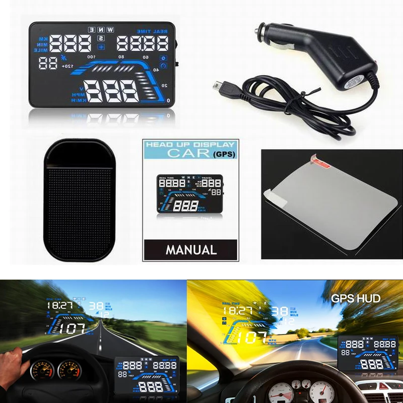 

Car HUD GPS Speedometer Head UP Display Overspeed Alarm for Nissan Maxima Altima Juke X-Trail Teana GT-R murana 370z car styling