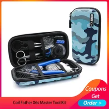 Coil Father X6s Master Tool Kit V3 12 Different Useful Vape Tool Kit/ VS Electronic Cigarette DIY Tool Kit 2 Colors Available