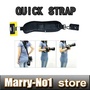 

Black Quick Rapid Camera Shoulder Neck Sling Strap Belt for 5D2 5D3 5D4 60D 1DX D7100 D7200 D5100 D5200 D5300 DSLR Camera
