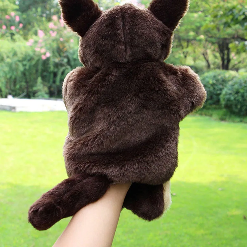 2017 New Big Wolf Plush Toys Animal Hand Puppets Dolls Children Cartoon Story Learning Puppets Marionetes Fantoche 1pc (2)
