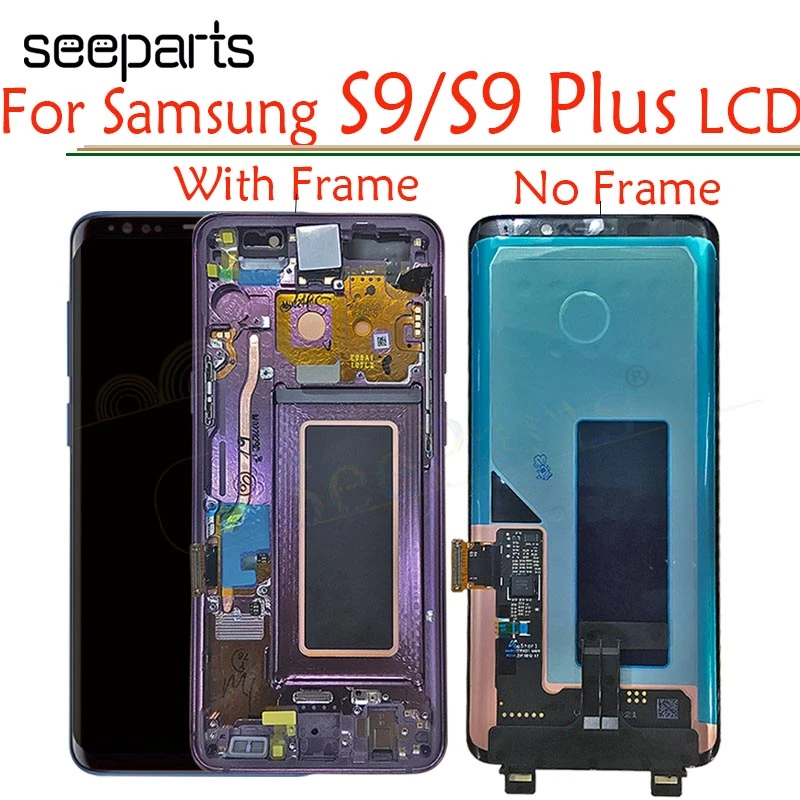 Super Amoled For 5 8 Samsung Galaxy S9 Lcd S9 Plus Display Touch Screen Digitizer Assembly For 6 2 Samsung S9 Plus G9650 Lcd Mobile Phone Lcd Screens Aliexpress