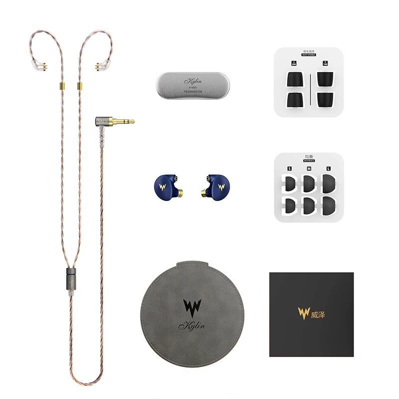 Whizzer A HE03 HiFi бас Наушники Hi Res гарнитуры Гибридный арматурный 2Pin разъем 3 5 мм в ухо