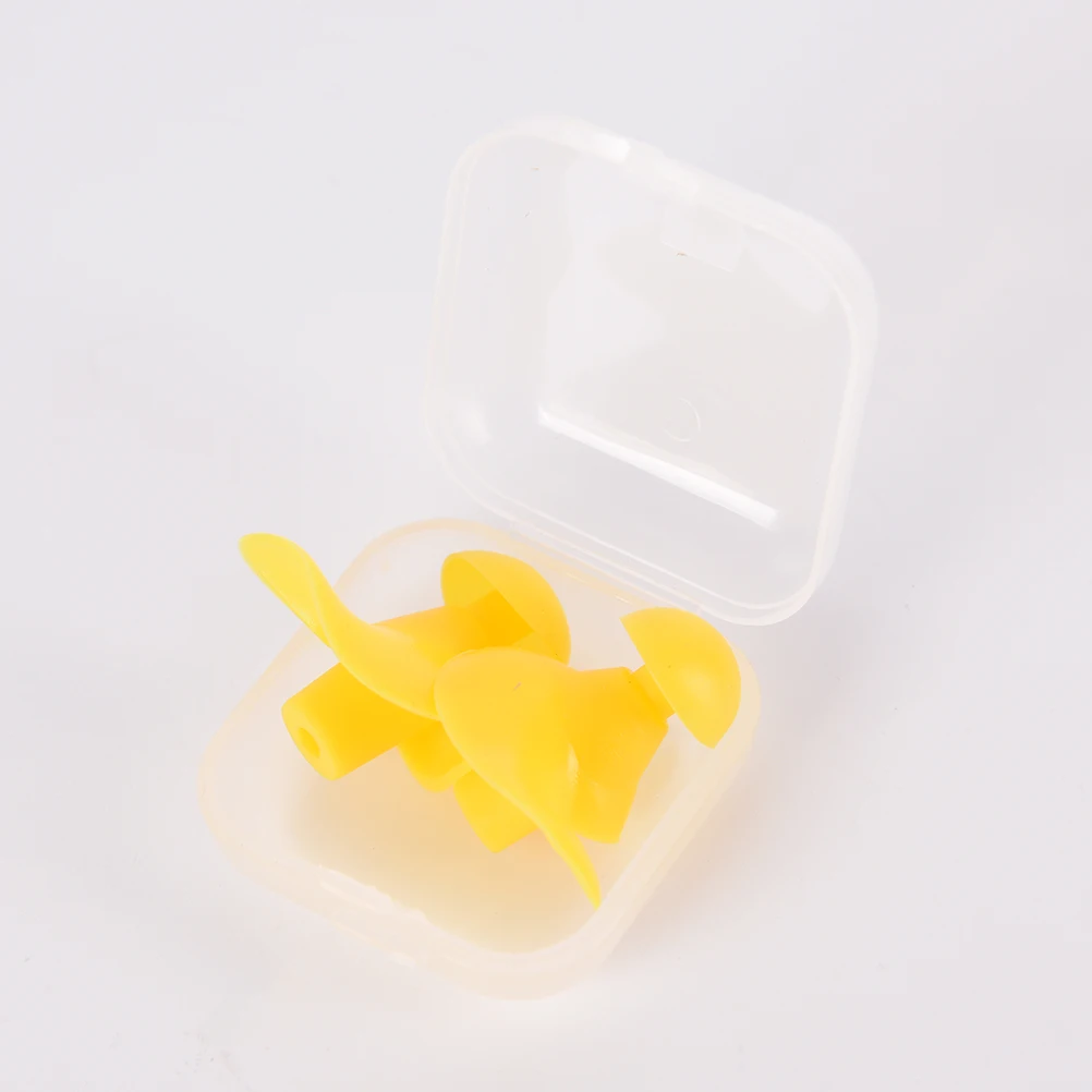 Sound Noise Reduction Earplug For Swim Sleep Snoring Swimming Accessories Soft Silicone Swimming Ear Plug With Retail Box