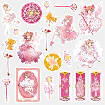 

Cute Kawaii Cartoon Cardcaptor Sakura Girl Sticker Package Decorative Stationery Stickers Scrapbooking DIY Diary Album Scrapbook