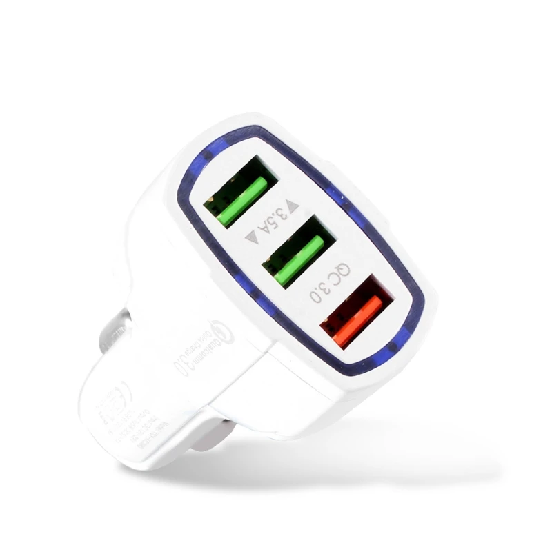 3 USB QC 3.0 سريع شاحن سيارة سريعة تهمة 3.0 ل فون سامسونج Xiaomi HTC GPS
