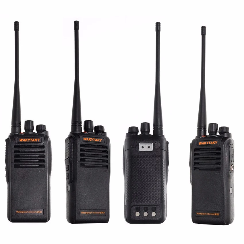 WAKYTAKY Портативный Водонепроницаемый портативной рации 5 Вт UHF IP67 двухстороннее