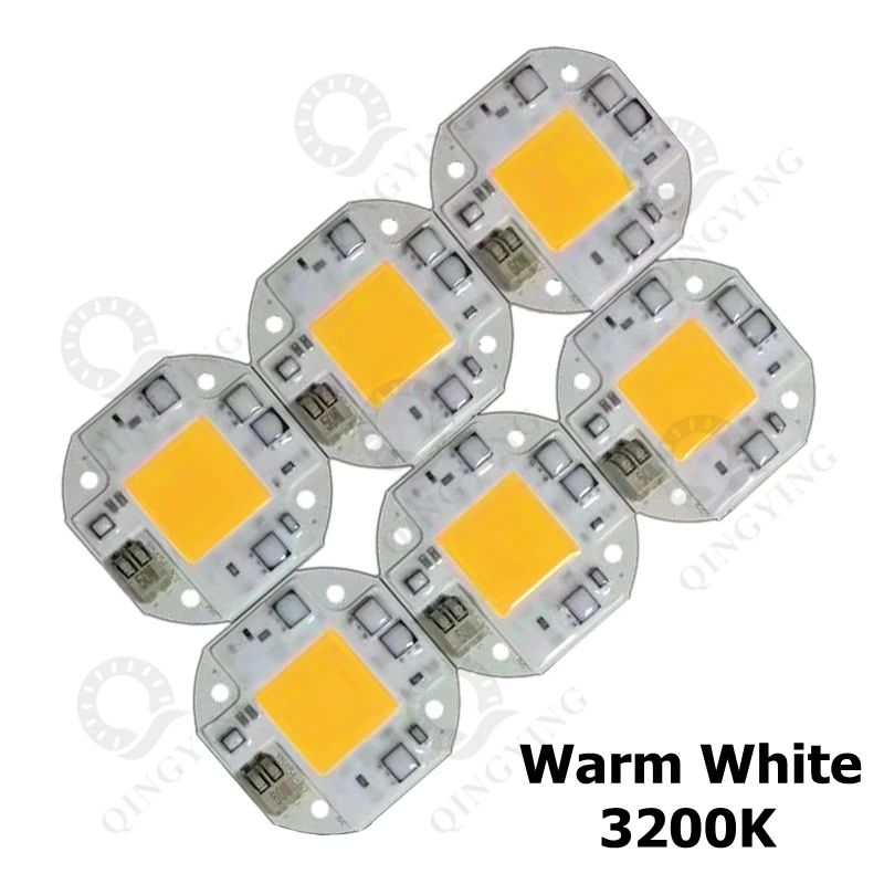 Из 2 предметов УДАРА СВЕТОДИОДНЫЙ свет 20 W 30 W 50 W AC100V-240V Integrated Smart IC 110 V 220 V Драйвер Белый теплый полный спектр белого для внимания