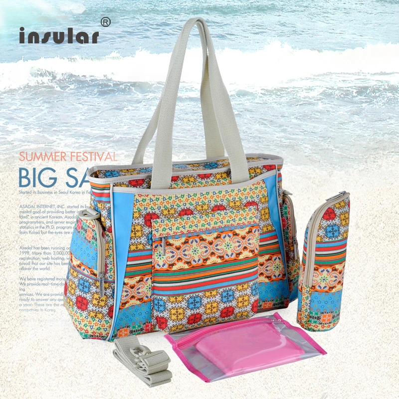 

2018 New Style Waterproof Diaper Bags Large Capacity USB Oxford Cloth Maternity Nappy Bag Baby Milk Insulation Bags