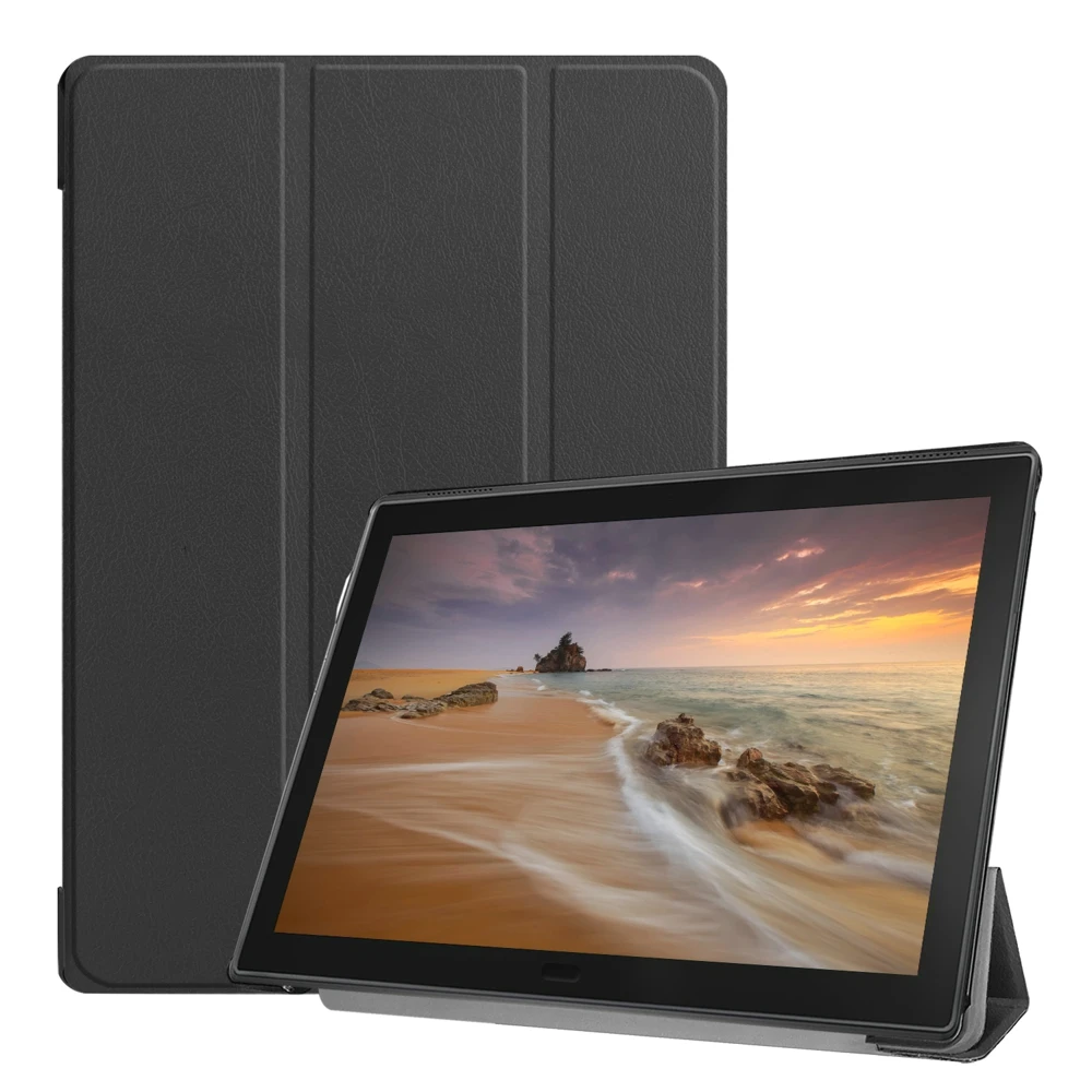

3-Folding Ultra Slim Luxury Folio Stand Leather Case Sleeve Cover For Lenovo Tab E10 10.1 TB-X104F TB-X104M TB-X104N 10.1"