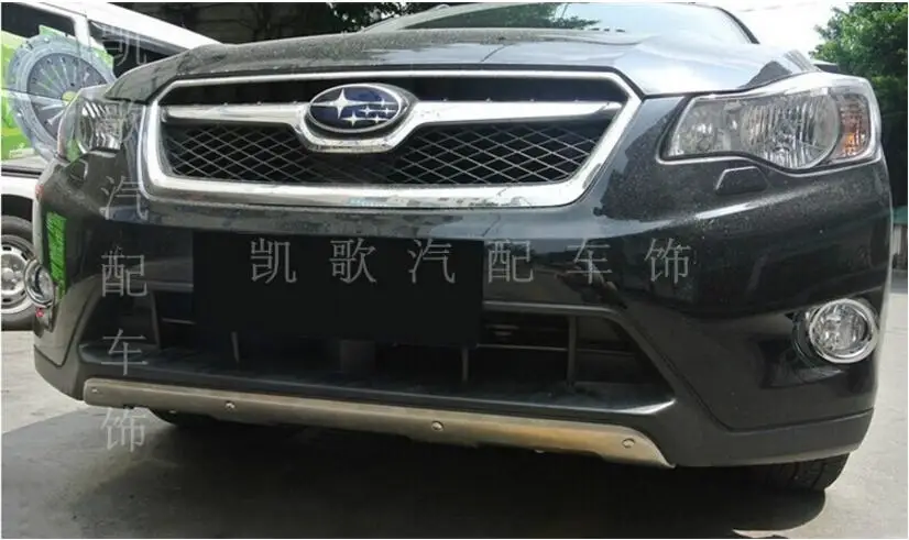 JIOYNG из нержавеющей стали для автомобиля передние+ задние защитные бамперы защита опорная плита Подходит для Subaru XV 2012 2013
