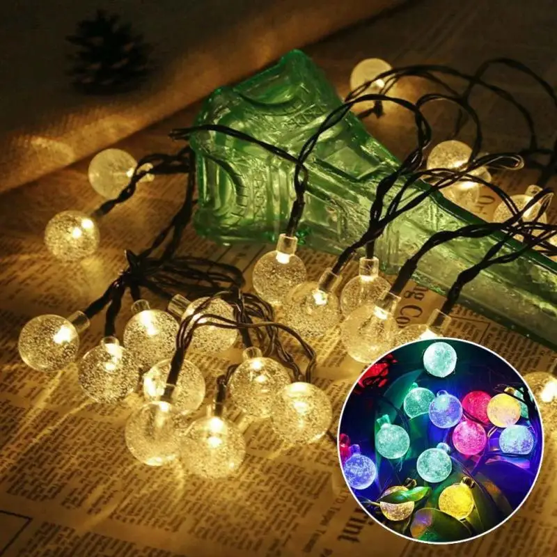 

30 LED String Light Outdoor Fairy Lights Garland Bulbs Light Chain Waterproof Night Garden Patio Wedding Christmas Decoration