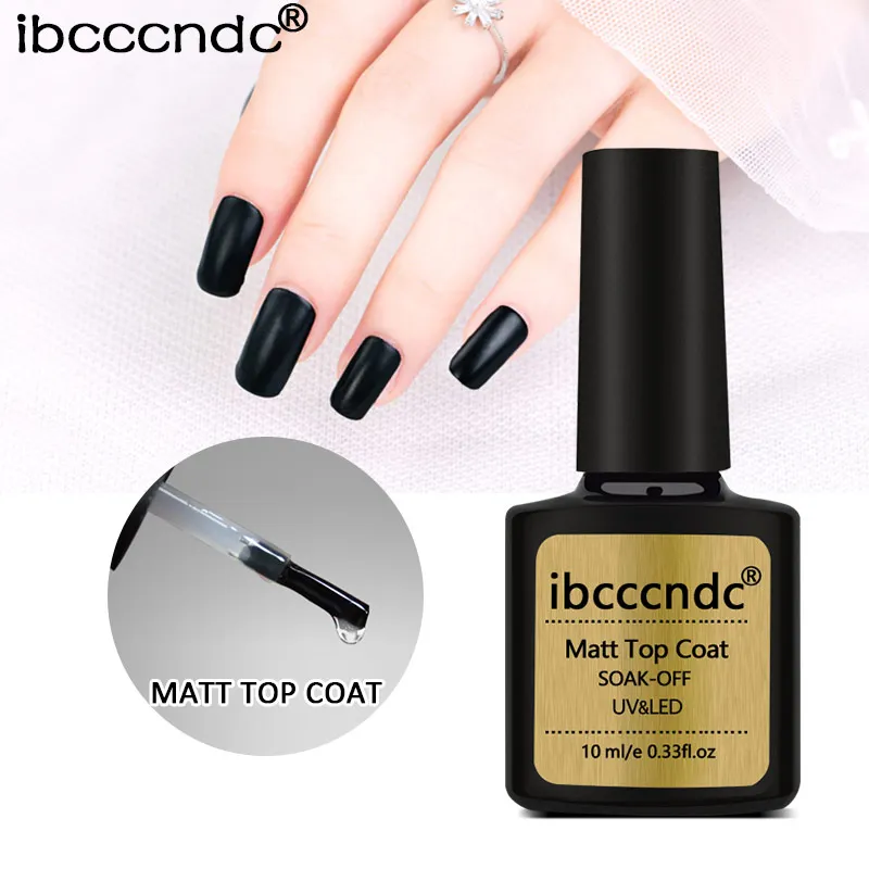 10ml Matt Lacquer Gel Top Nail Polish Gel Nail Matte Layer Vernish Nail