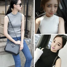 Теплый Повседневный свитер, топы, весна-осень, женский сексуальный тонкий жилет без рукавов Вязанный жилет