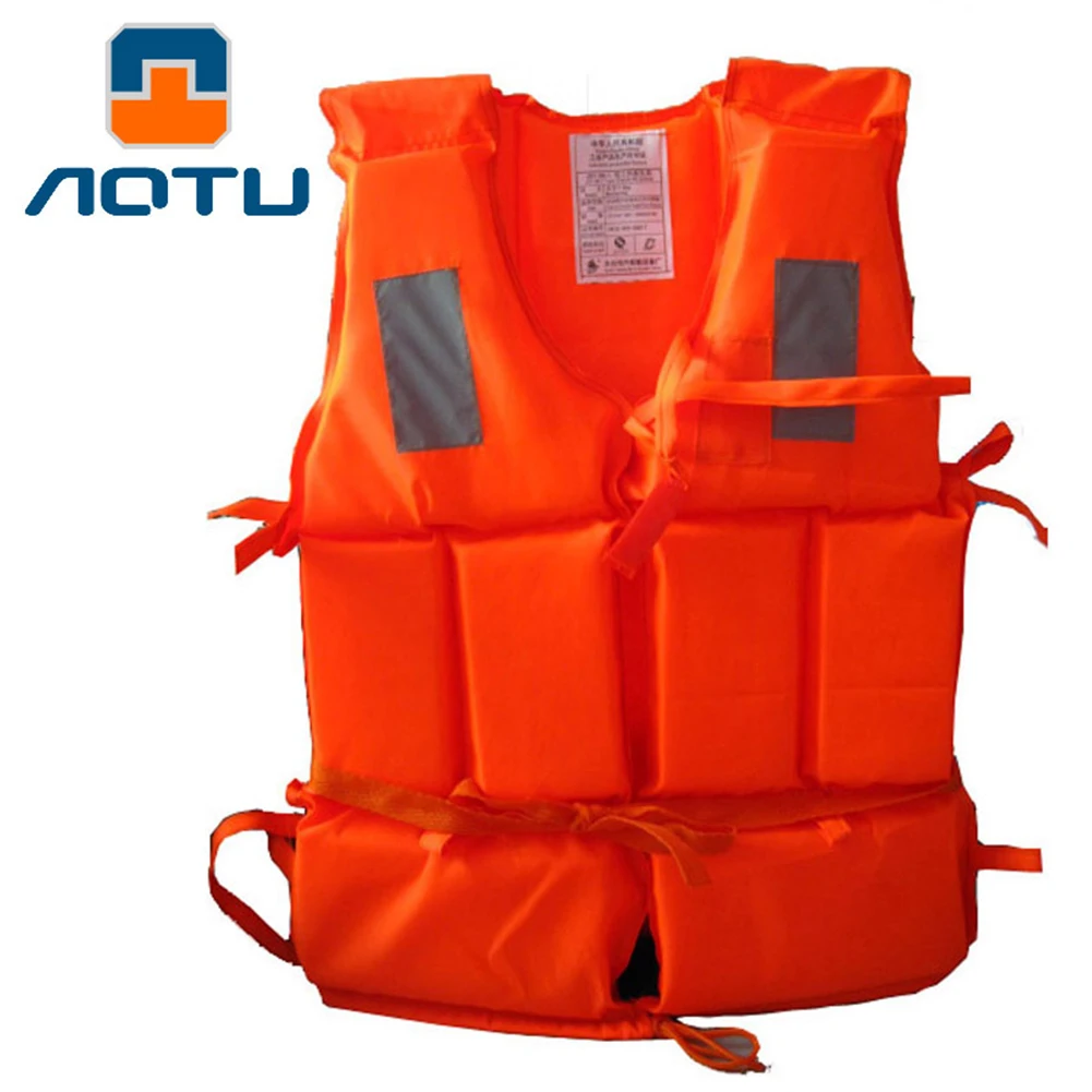 

Unisex Outdoor Orange Foam Swimming Life Saving Jacket Vest for Adult Security Drifting Surfing Water Sport Supplies