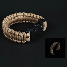 Открытый выживания веревка девять ядро светоотражающий Плетеный Браслет-свисток аварийный зонтик веревка GHMY