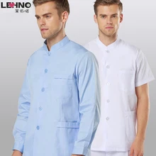 Брендовый костюм медсестры с длинными/короткими рукавами, белые пальто, одежда для работы в салонах красоты, одежда для мужчин и женщин