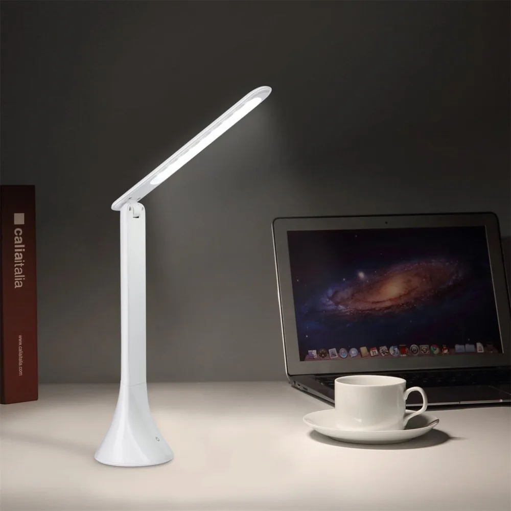 

3 Levels Dimmable Foldable Eye-care LED Desk Lamp Rechargeable Touch Sensor Reading Eye Protective Night Light