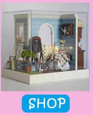 Сборка DIY кукольный домик игрушка деревянная Miniatura кукольные домики миниатюрный кукольный домик игрушки с мебели светодиодный светильник подарок на день рождения