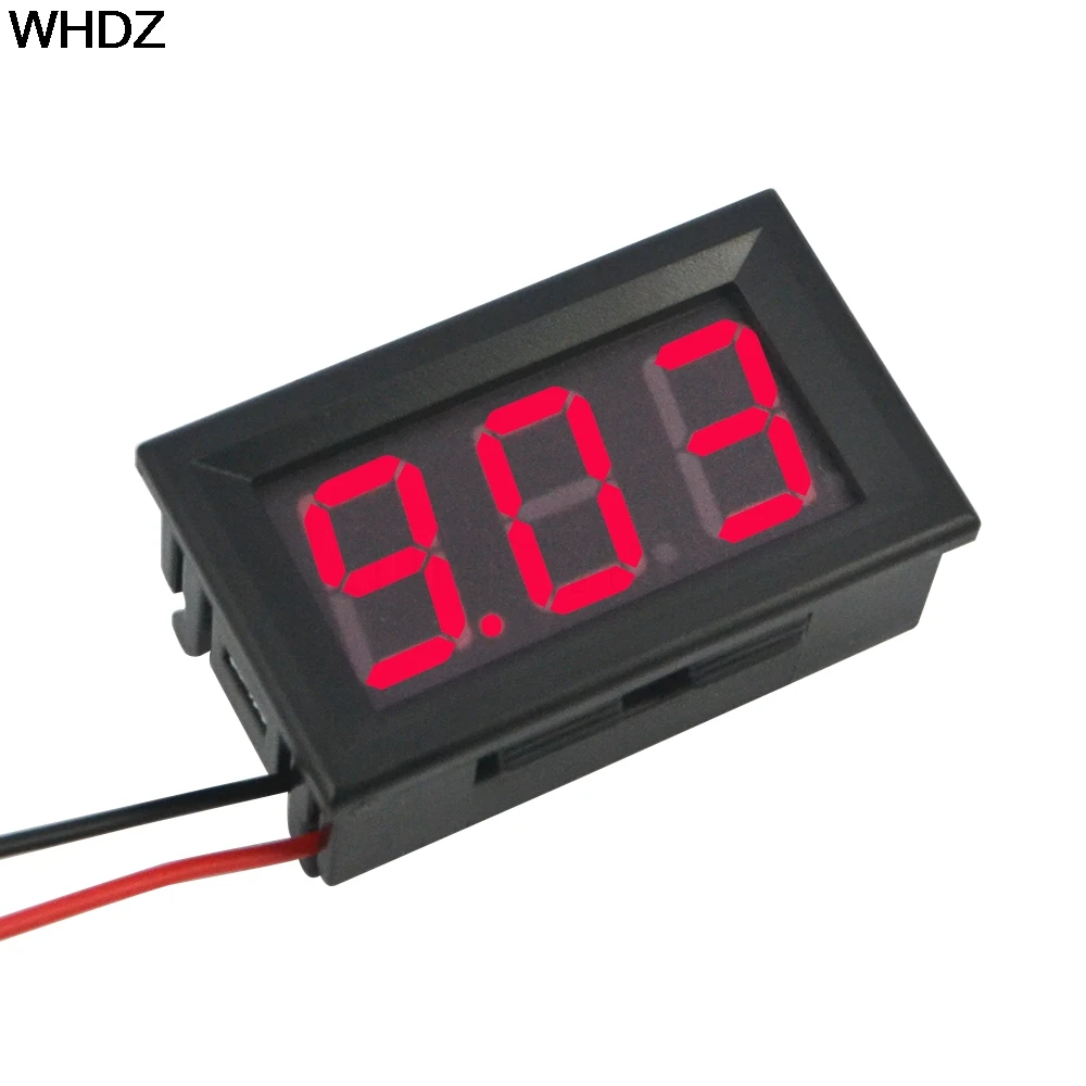 Измеритель напряжения тестер 0 56 дюймов ЖК DC 4 5 30 в красный светодиодный панельный