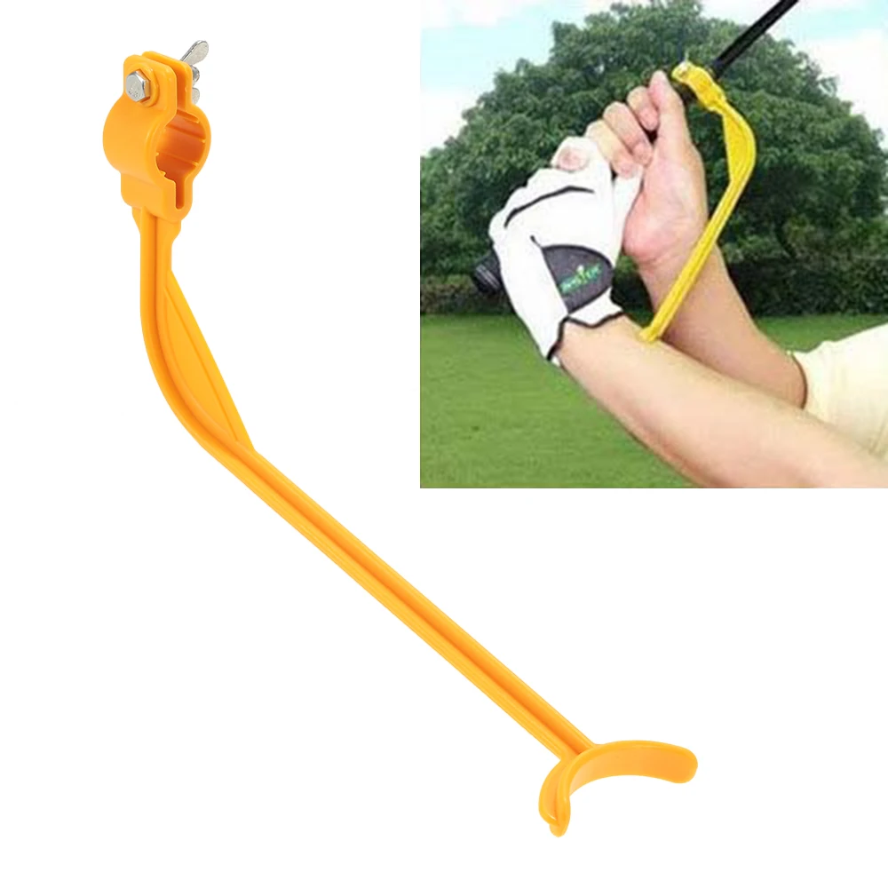 Us 2 53 10 Off Golf Swing Trainer Educational Practice Guide Beginner Gesture Alignment Golf Club Correct Wrist Training Aid Tools In Golf Training