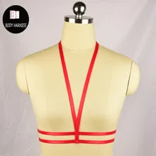 Новая распродажа Для женщин цвет Средства ухода за кожей клетка бюстгальтер жгут Harajuku Готический сексуальное женское белье Средства ухода за кожей жгут