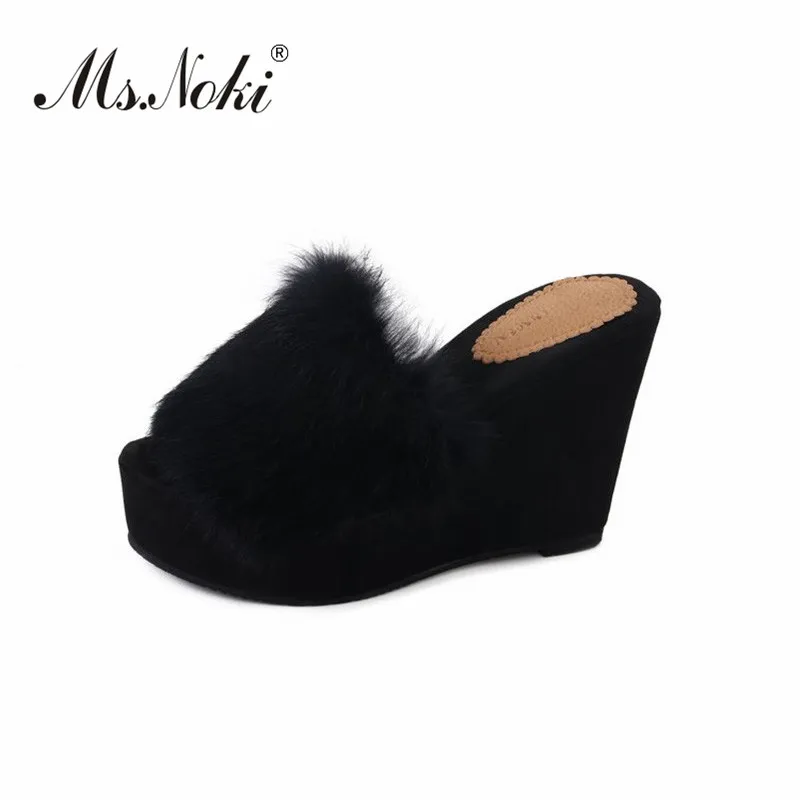 platform heels slippers