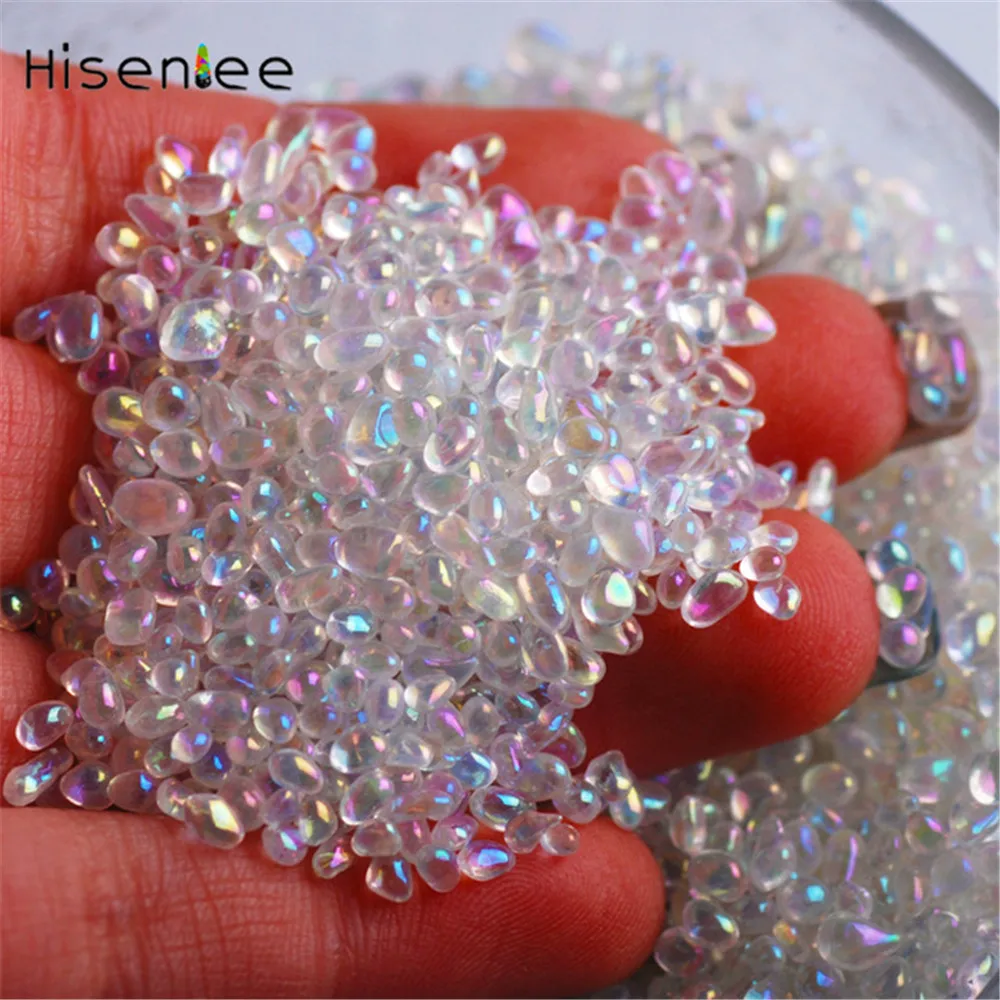 

Chameleon Gradual Change Nail Glass Stone 20g/Pack Small Irregular 2 Colors Magic Mini Studs Beads Manicure 3D Nail Art Decorate