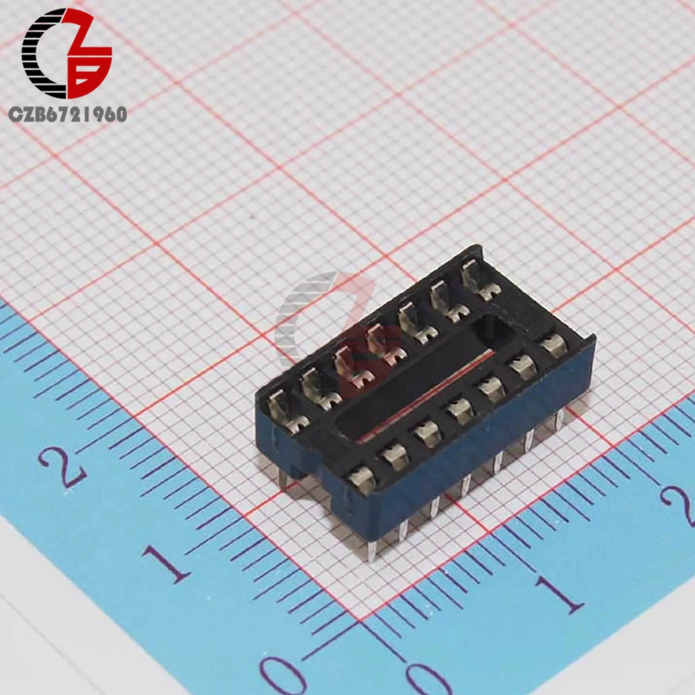 10 шт. DIP 14 шпильки IC гнездо адаптер припоя Тип гнездо DIP-14