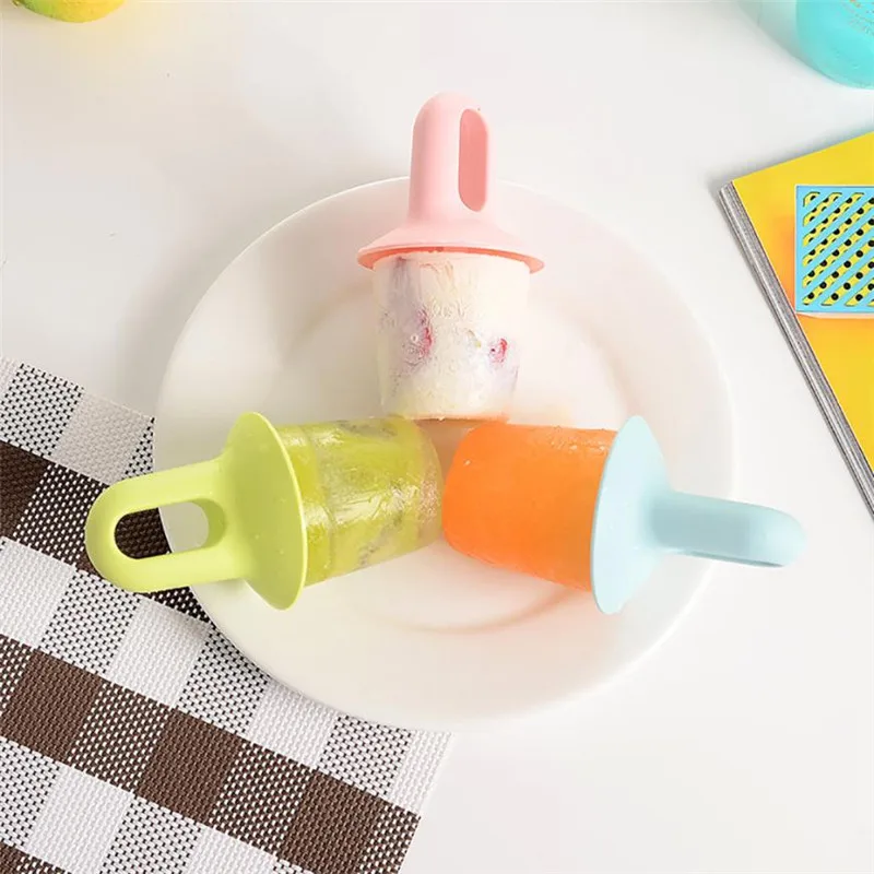 

Hot Sale Portable Ice Stick Ice box Buckle With Lid DIY Popsicle Ice Cream Mold silicone mold cozinha criativa moule silicone