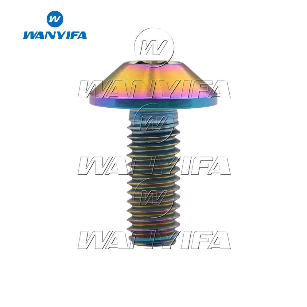 1 шт. титановый Ti Болт M6x12 15 20 мм для мотоцикла велосипеда тормозной шток винт с потайной головкой шестигранные болты винт