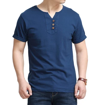 

Free shipping plus size male t shirts men t shirt cotton v-neck short-sleeve T-shirt bust 148 cm solid t shirts hip hop