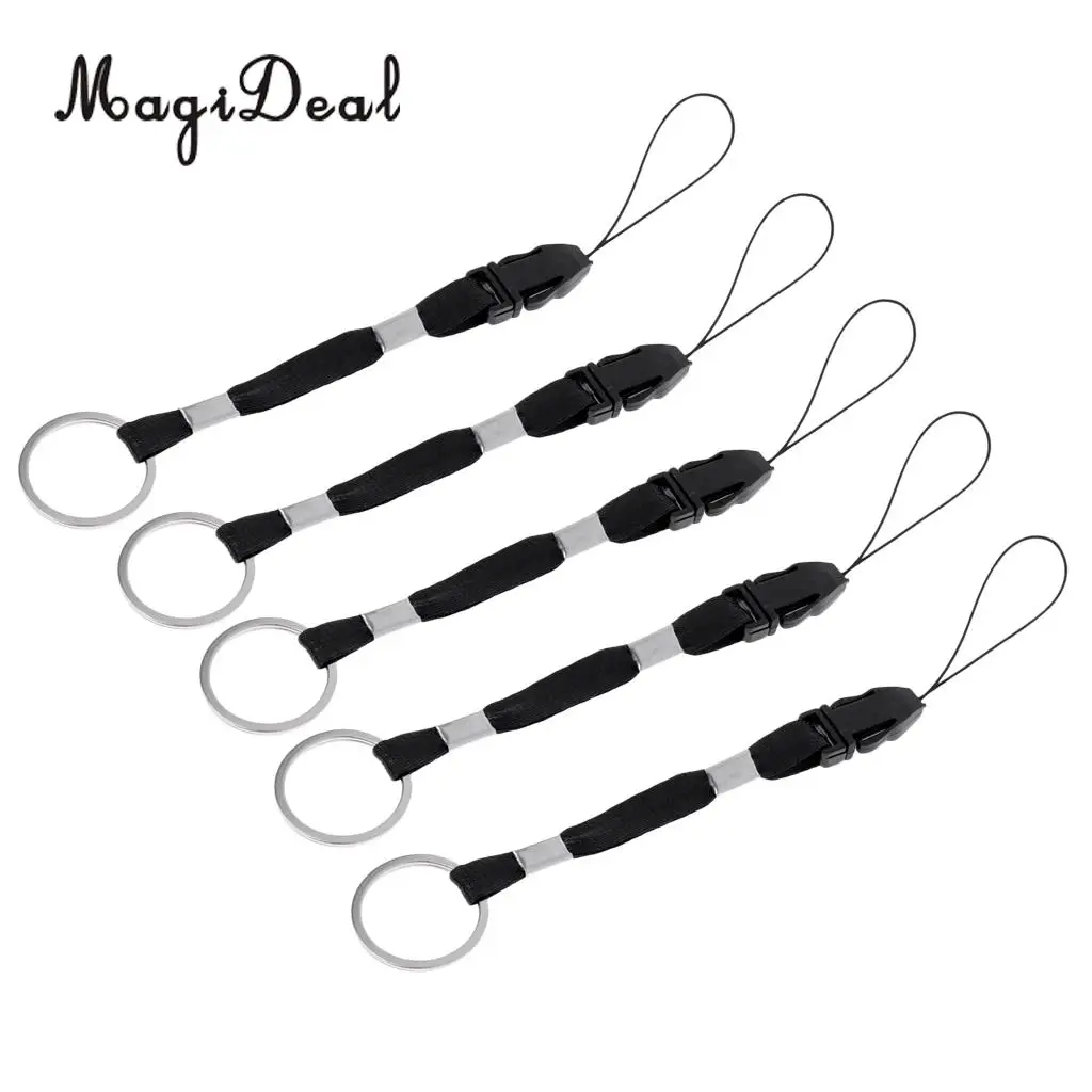 MagiDeal 5pcs Hand Wrist Strap Cord Paracord Lanyard for Flashlight Torch Camera