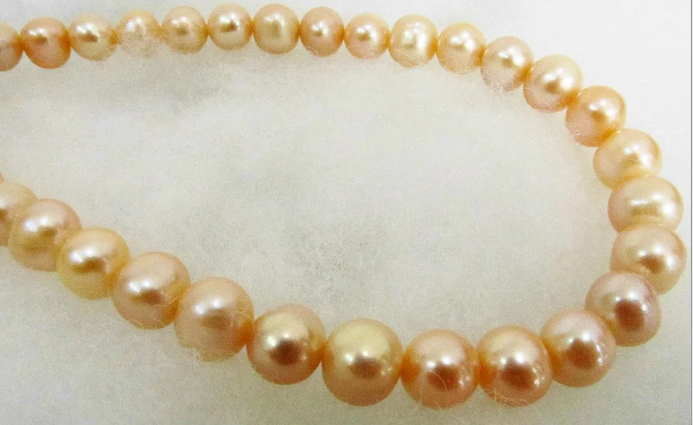 

Hot selling free shipping***** Huge AAA 10-11mm south sea pink pearl necklace 17" 14KGP GOLD CLASP