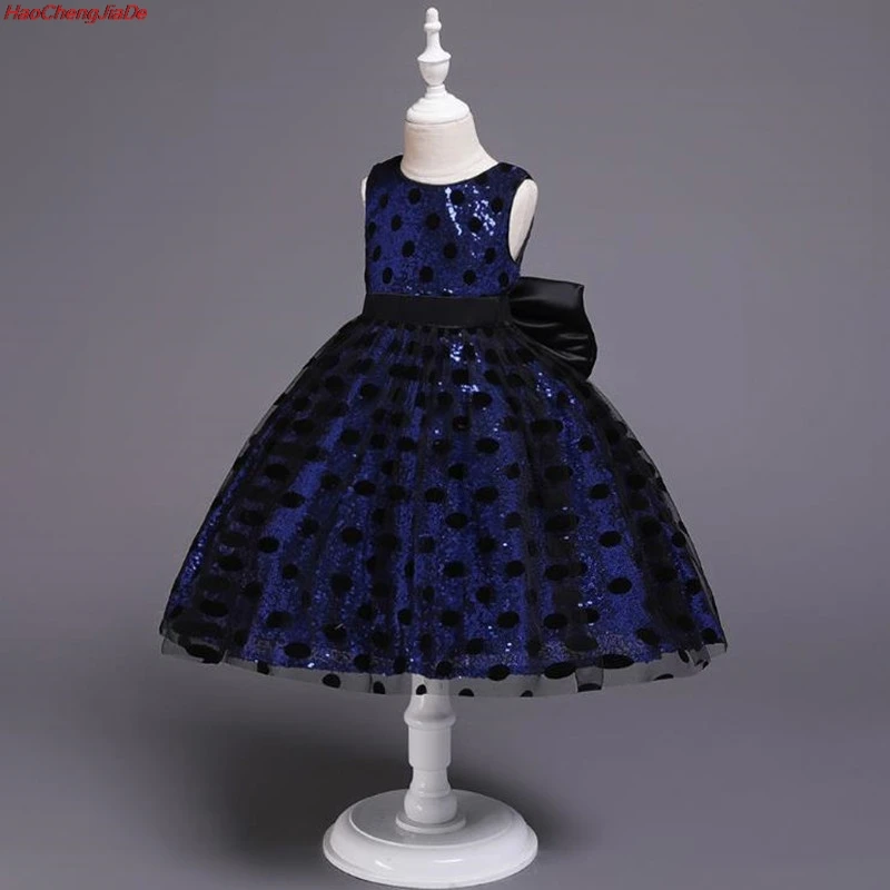 

High Quality Sequins embroidery Girls Princess Children Christmas girl dress For Wedding 1-5 Years teenager Party Prom Dresses