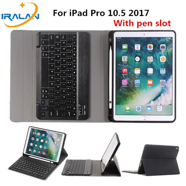 New Slim Leather Case For iPad Pro 10.5 2017 With Pencil Holder A1701