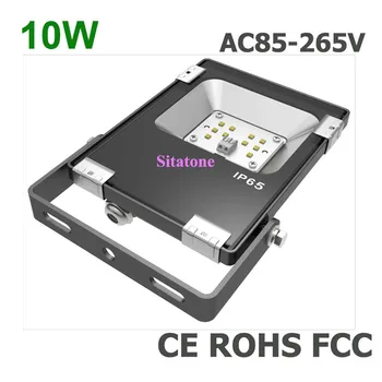 

Free shipping 2pcs /lot 10w led flood light 3030 led ac85-265v or dc12-24v