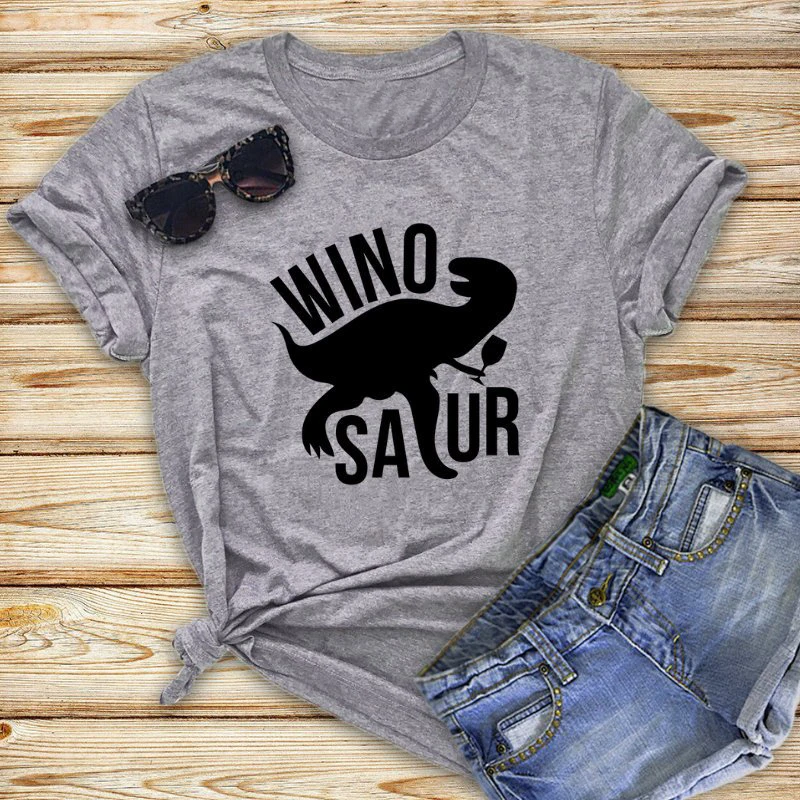 

Winosaur Costume Funny Wine Shirt Dinosaur mom drinking wine winosaurus unisex t-shirt wine lover tee trendy wino graphic tees